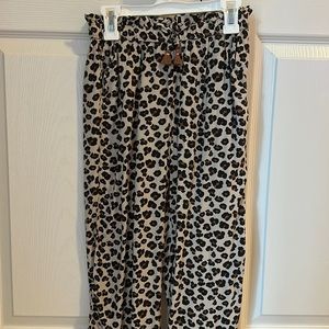 H&M leopard print pants